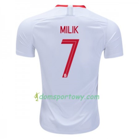 Koszulka Polska Milik 7 Domowe Koszulki Piłkarskie Mistrzostwa Świata 2018